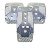 NRG NRG Aluminum Sport Pedal M/T - Gunmetal w/Silver Carbon