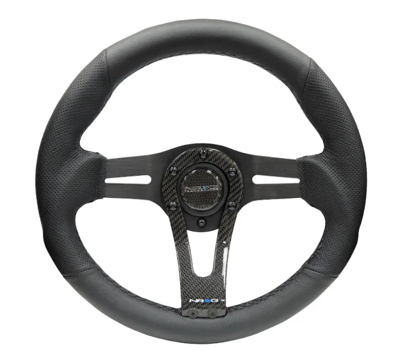 NRG NRG Reinforced Steering Wheel (320mm) w/Carbon Center Spoke