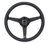 NRG NRG Aluminum Steering Wheel 330mm - Heritage Solid Spoke - Ergonomic Grip - Anadized Black