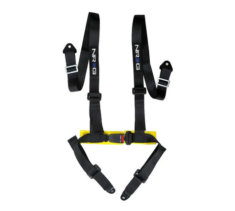NRG 4 Point Seat Belt Harness / Buckle Lock- Black