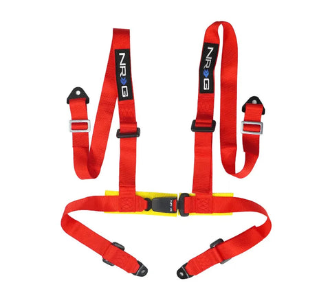 NRG NRG 4 Point Seat Belt Harness / Buckle Lock- Red