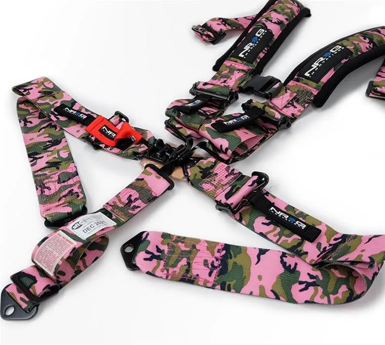 NRG NRG SFI 16.1 5PT 3in Seat Belt Harness / Latch Link - Black
