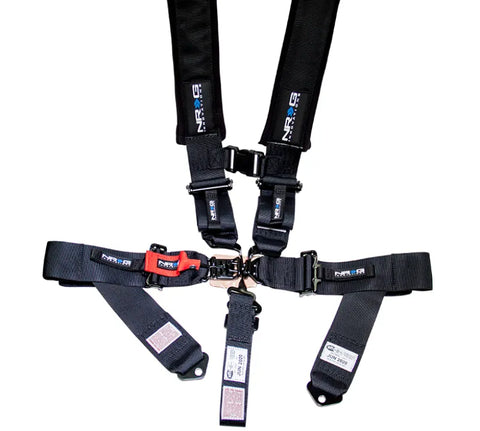 NRG NRG SFI 16.1 5PT 3in Seat Belt Harness / Latch Link - Black