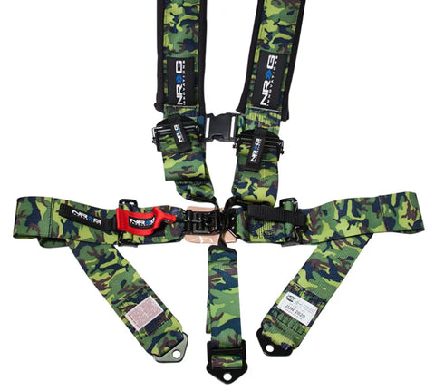 NRG NRG SFI 16.1 5pt 3in. Seat Belt Harness/ Latch Link - Camo
