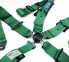 NRG NRG 5PT 3in. Seat Belt Harness / Cam Lock - Green