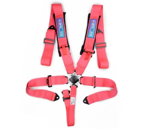 NRG NRG 5PT 3in. Seat Belt Harness / Cam Lock - Pink