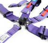 NRG NRG SFI 16.1 5Pt 3 Inch Seat Belt Harness with Pads / Cam Lock - Purple