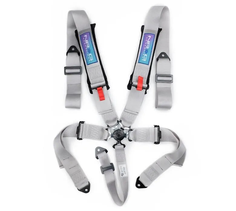 NRG NRG 5PT 3in. Seat Belt Harness / Cam Lock - Silver