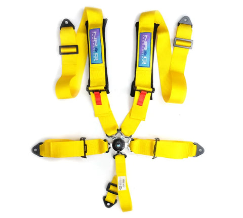 NRG NRG 5PT 3in. Seat Belt Harness / Cam Lock - Yellow