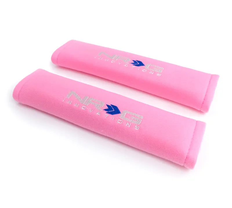 NRG NRG Seat Belt Pads 2.7in (Wide) X 11in - Pink (2 Piece) Short