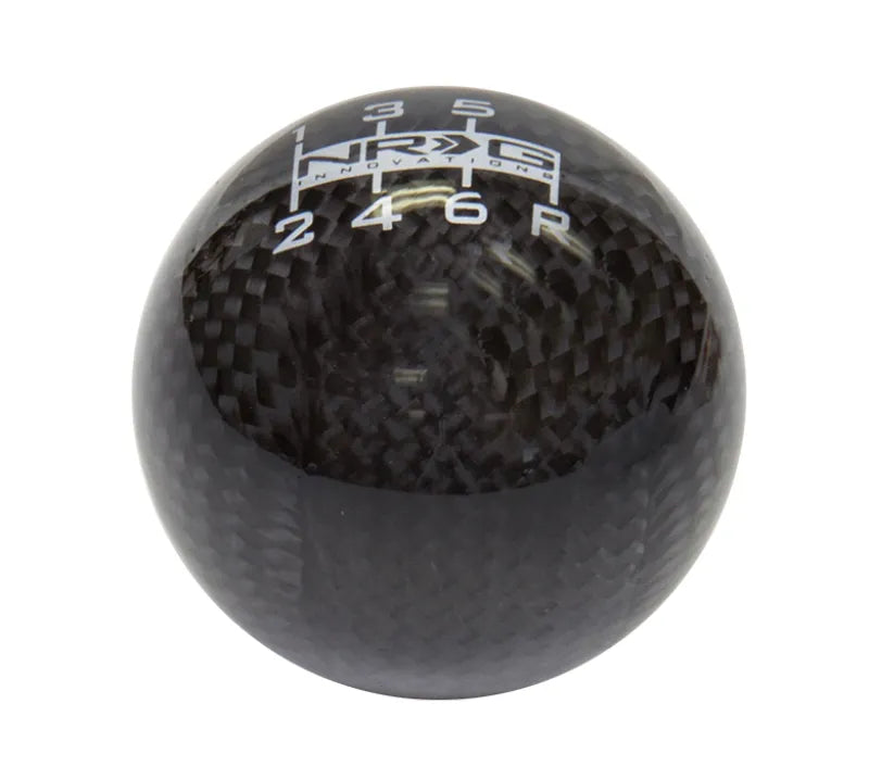 NRG NRG Ball Style Shift Knob For Honda - Heavy Weight 480G / 1.1Lbs. - Black Carbon Fiber