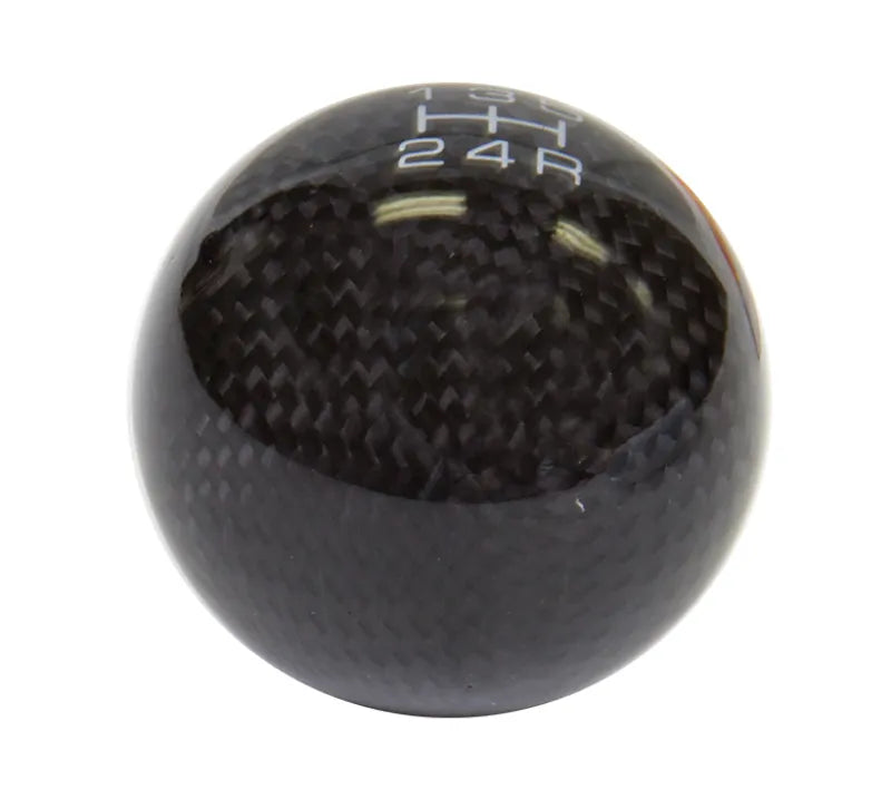 NRG NRG Universal Ball Style Shift Knob - Heavy Weight 480G / 1.1Lbs. - Carbon Fiber (5 Speed)