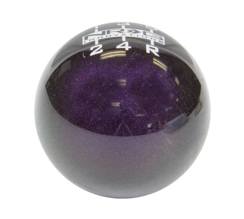 NRG NRG Universal Ball Style Shift Knob - Heavy Weight 480G / 1.1Lbs. - Green/Purple (5 Speed)