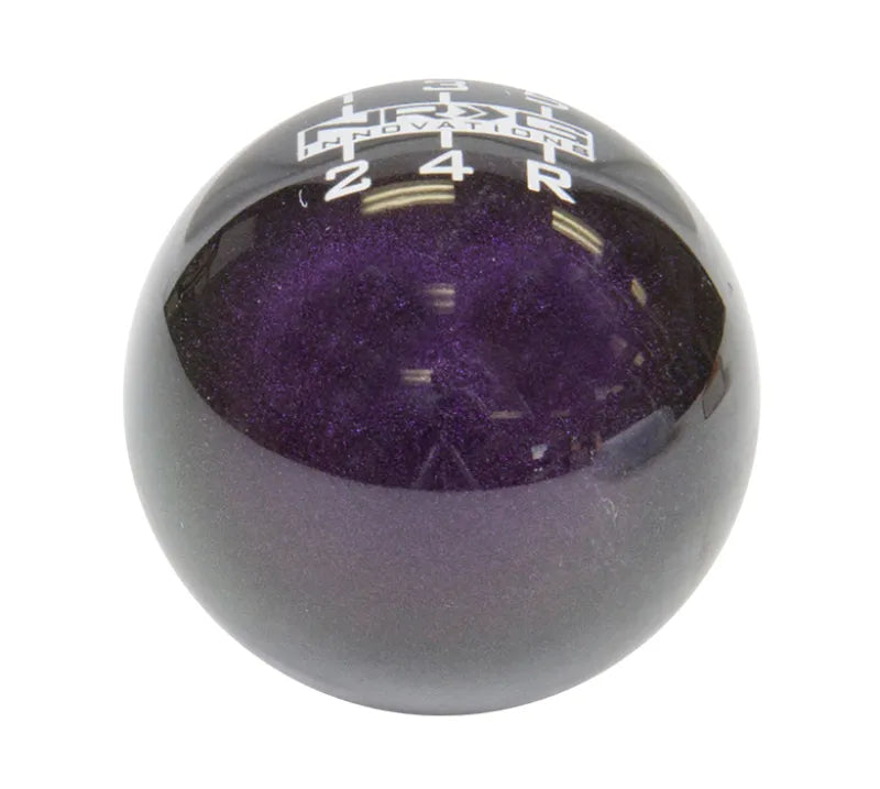 NRG NRG Universal Ball Style Shift Knob - Heavy Weight 480G / 1.1Lbs. - Green/Purple (5 Speed)