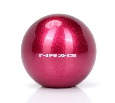 NRG NRG Fushia Sparkly Painted Titanium Round Shifter Heavy Weight