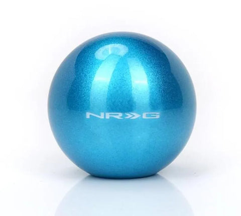 NRG NRG Teal Sparkly Painted Titaniumround Shifter Heavy Weight