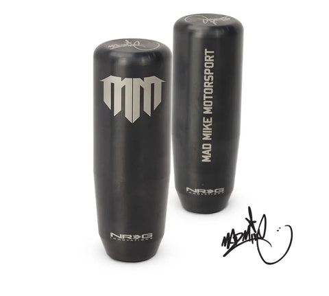 NRG NRG Universal Shift Knob - Heavy Weight - Mad Mike Signature Short Shifter - Black Chrome
