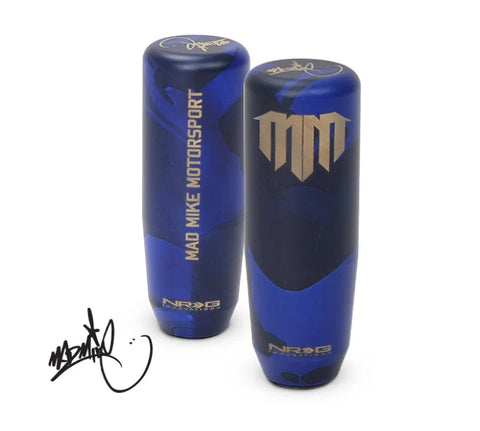 NRG NRG Universal Shift Knob - Heavy Weight - Mad Mike Signature Short Shifter - Blue Camo