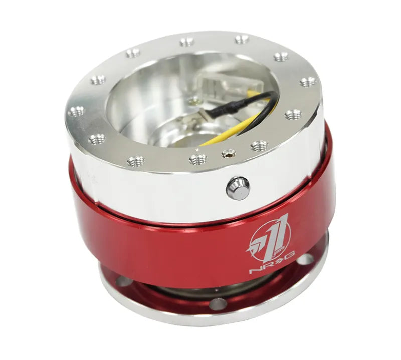 NRG SRK-100RD NRG Quick Release - Silver Body/ Red Chrome