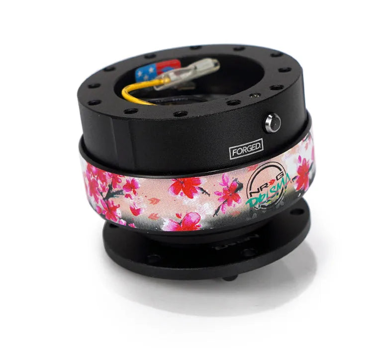 NRG NRG Quick Release Gen 2.0 - Black Body/ Pink & Teal Checkered Ring