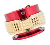 NRG NRG Quick Release Kit - Pyramid Edition - Red Body / Chrome Gold Pyramid Ring (image 2)