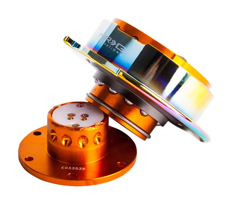 NRG NRG Quick Release Gen 2.5 - Rose Gold Body / Neochrome Ring