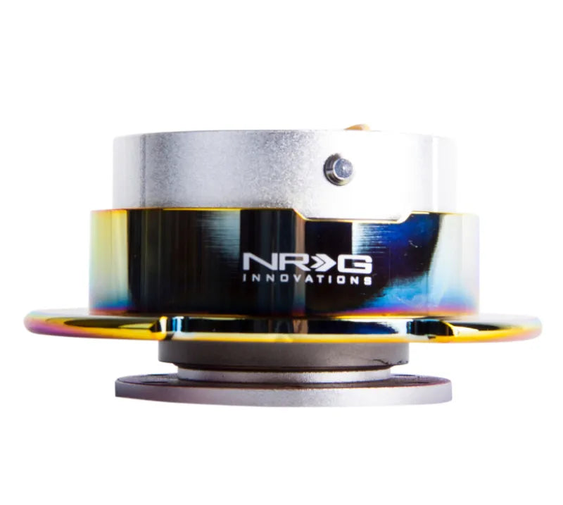 NRG NRG Quick Release Gen 2.5 - Silver Body / Neochrome Ring