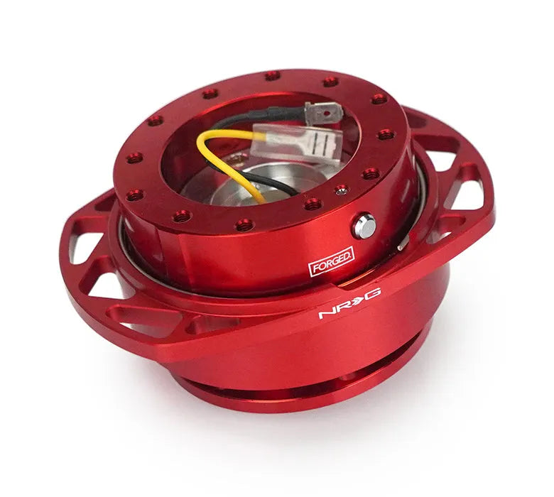 NRG NRG Quick Release Kit Gen 257 - Red Body / Red Cutout Ring