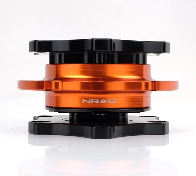 NRG NRG Quick Release - Black Shinny Body / Orange Shinny Ring SFI SPEC 42.1