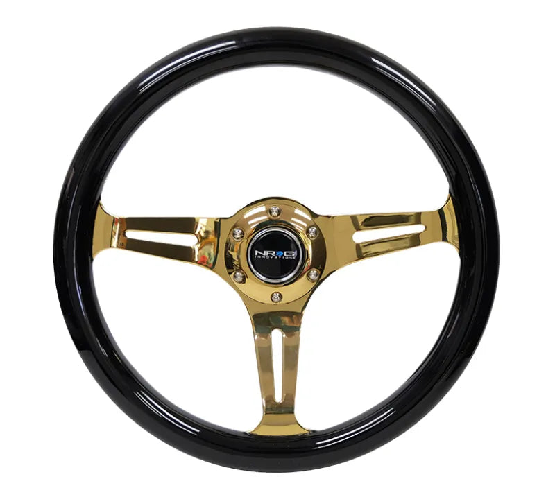 NRG ST-015CG-BK NRG Classic Wood Grain Steering Wheel