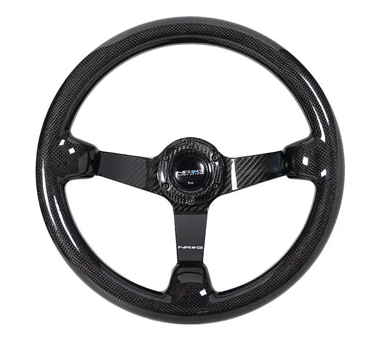 NRG NRG Carbon Fiber Steeering Wheel (350mm) Deep Dish - Full Carbon