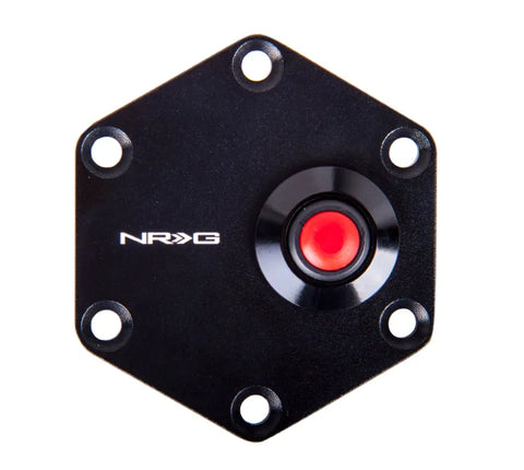 NRG NRG Hexagnal Steering Wheel Ring w/Horn Button - Black