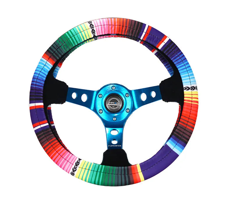 NRG NRG Steering Wheel Cover - Mexicali Stretch Polyester w/ PrismaTag