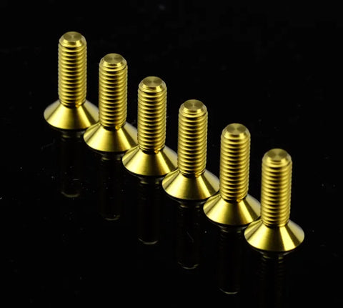 NRG NRG Titanium Steering Wheel Screw Upgrade Kit (Conical) - Chrome Gold