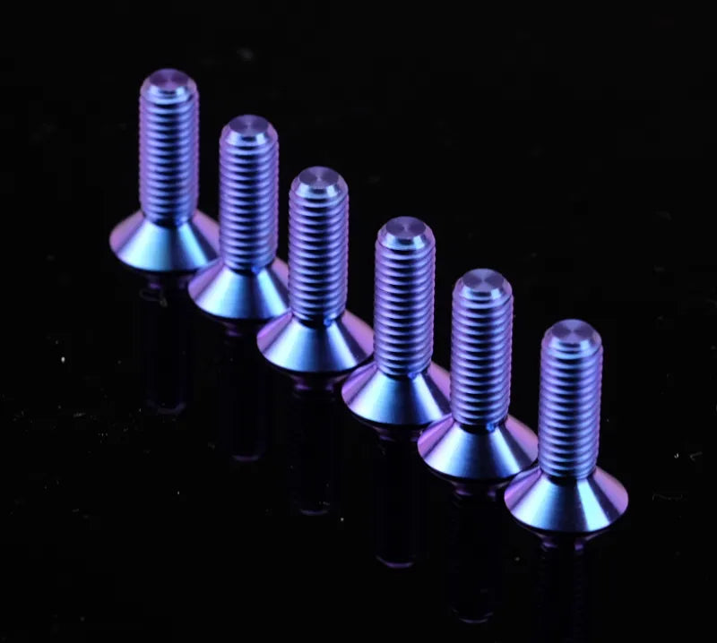 NRG NRG Titanium Steering Wheel Screw Upgrade Kit (Conical) - Purple