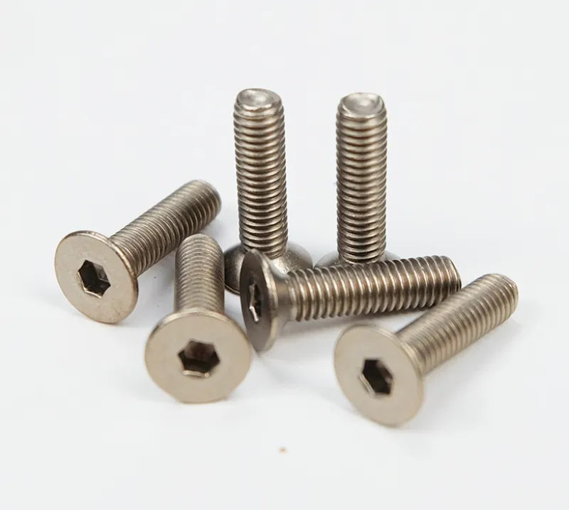 NRG NRG Titanium Silver Steering Wheel Screw Kit Upgrade- Conical