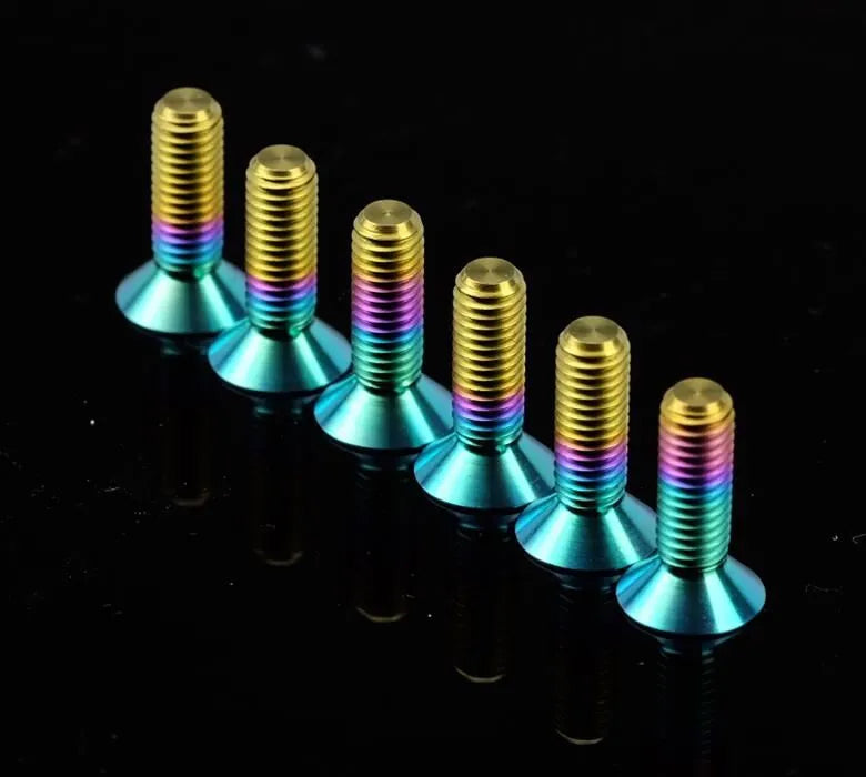 NRG NRG Titanium Multi-Color Steering Wheel Screw Kit Upgrade- Conical 12mm