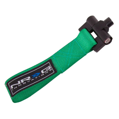NRG NRG Bolt-In Tow Strap Green - Honda FIT/Jazz 08+ (5000lb. Limit)