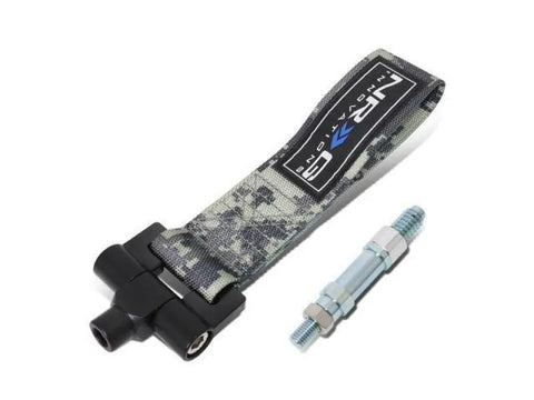 NRG NRG Bolt-In Tow Strap Digital Camo- Nissan 350z 03-07 / Infiniti G35 03-07 (5000lb. Limit)