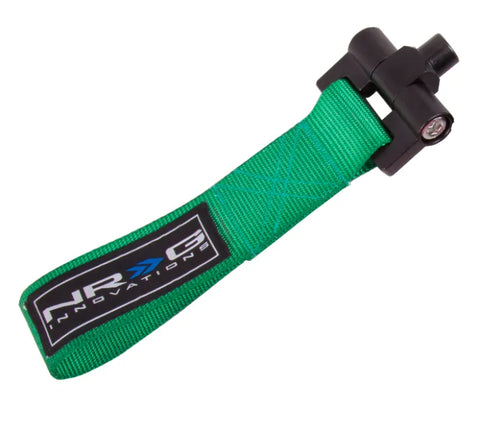 NRG NRG Bolt-In Tow Strap Green - Subaru WRX / STi 02-07 (5000lb. Limit)