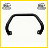 Black matte nudge bar with curved tubular design and mounting brackets compatible with front sensors for holden colorado 2012-2020