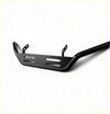Black matte metal nudge bar with horizontal slots and mounting brackets for mazda bt-50 2021+ front sensors