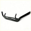 Black matte metal nudge bar with horizontal slots and mounting brackets for mazda bt-50 2021+ front sensors