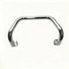 Chrome finished u-shaped motorcycle handlebar guard with squared end caps nudge bar for mitsubishi pajero 2015-2018