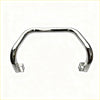 Chrome finished u-shaped motorcycle handlebar guard with squared end caps for mitsubishi pajero 2015-2018 nudge bar