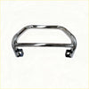 Chrome finished metal nudge bar with black mounts for front sensors fits mitsubishi triton 2005-2015
