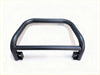 Black matte nudge bar with curved bars and mounting brackets compatible with front sensors for mitsubishi triton 2005-2015