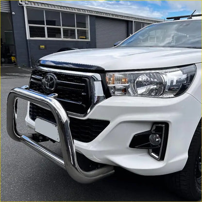 Nudge Bar (Compatible Front Sensors) Toyota Hilux 2015-2025 Chrome