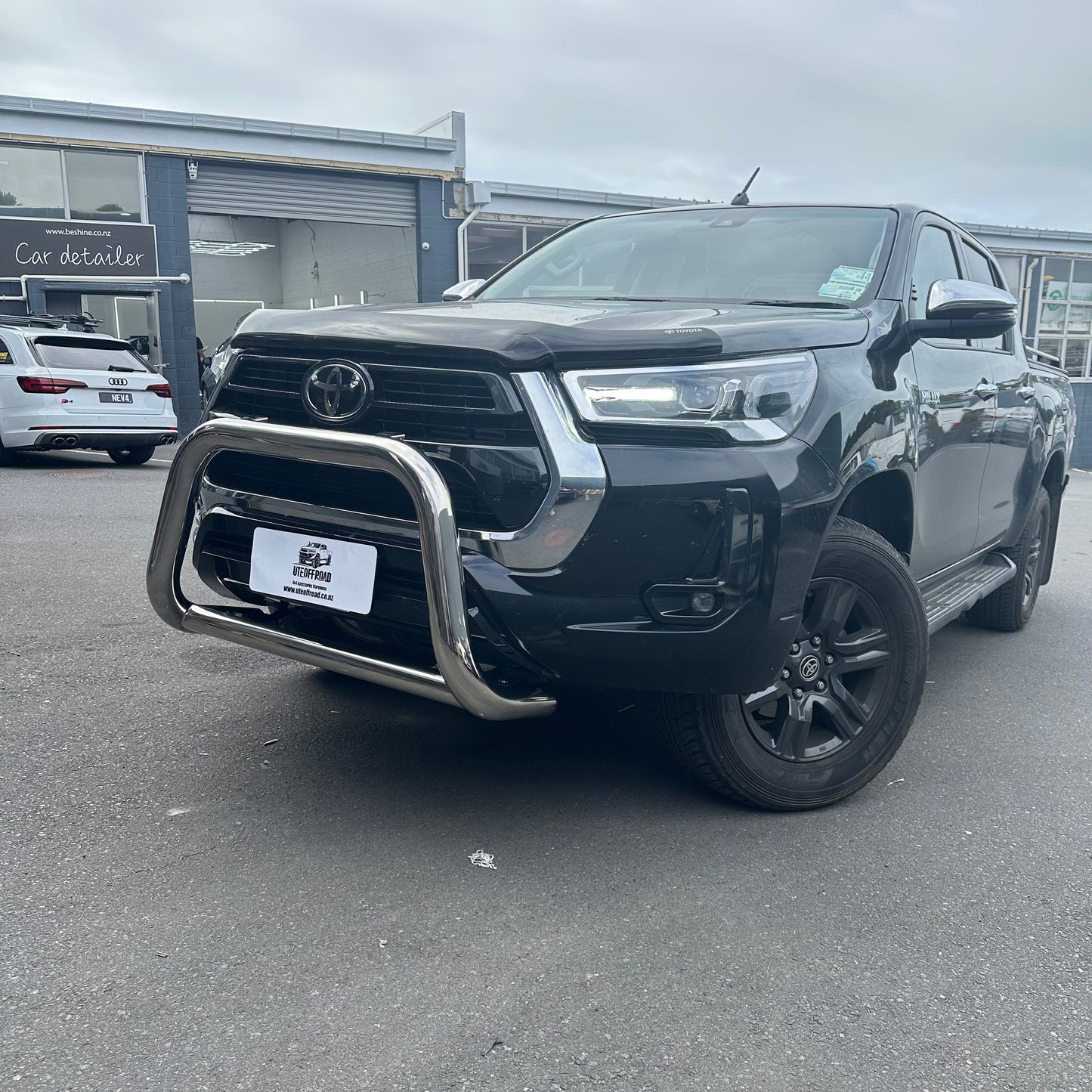 Nudge Bar (Compatible Front Sensors) Toyota Hilux 2015-2025 Chrome