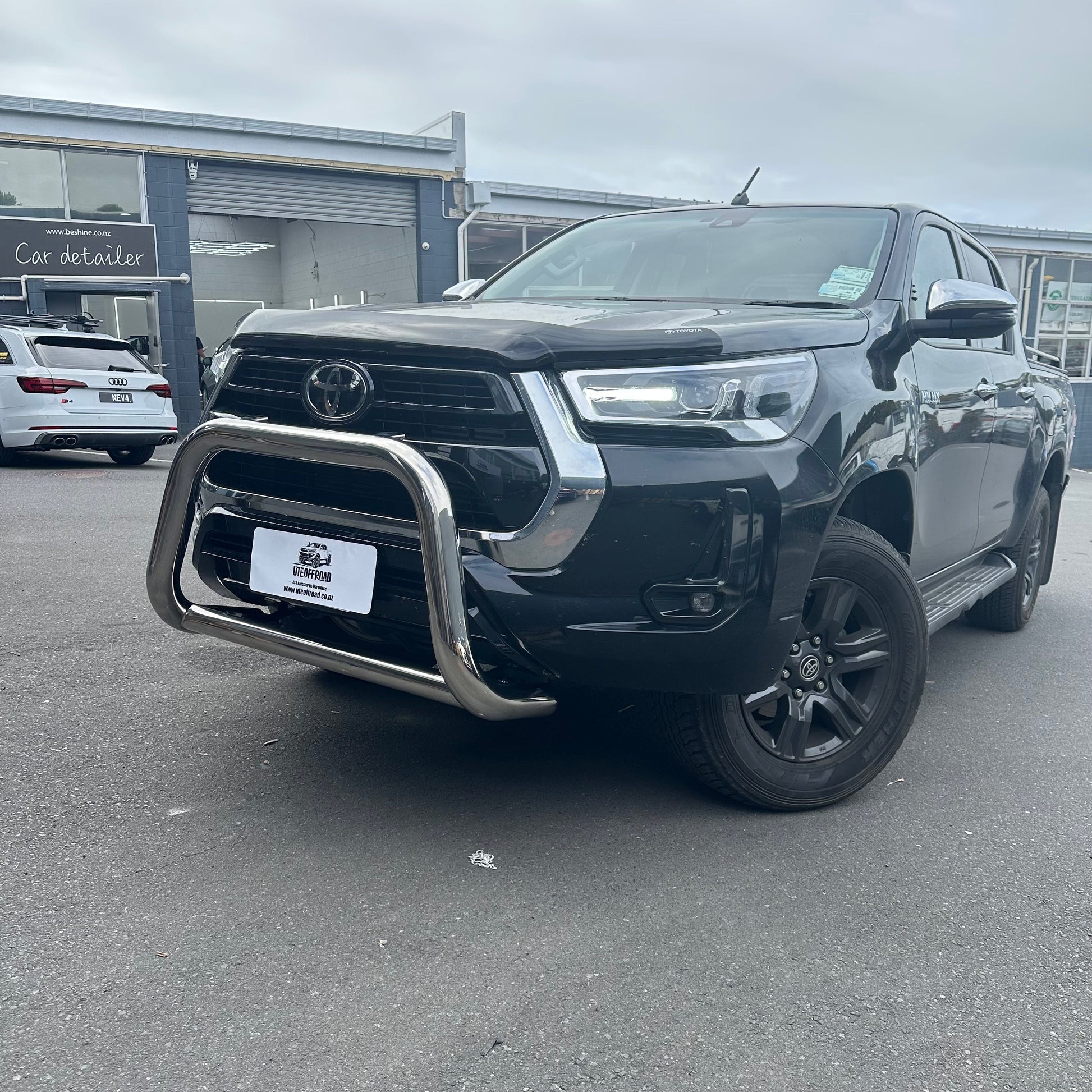 Nudge Bar (Compatible Front Sensors) Toyota Hilux 2015-2025 Chrome